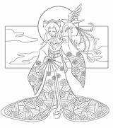 Japanese Coloring Pages Deviantart Lineart Except Choose Board Geisha Adults sketch template