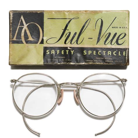 vintage 1930 s american optical ful vue round eyeglasses [51 23