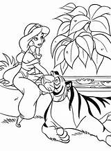 Coloring Jasmine Pages Disney Rajah Princess Walt Characters Fanpop Aladdin Background Wallpaper sketch template