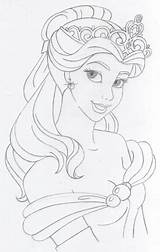 Princess Princesas Desenhos Princesses Cartoon Colorir Dibujo Bela Personagens Tecido Fáceis Fraldas Visitar Prinzessin sketch template