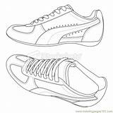 Coloring Shoes Nike Shoe Soccer Pages Drawing Running Air Cleats Mag Getdrawings Vans Color Getcolorings Puma Printable sketch template