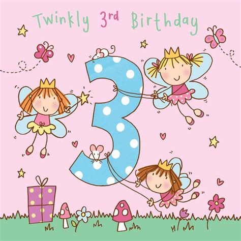 buy twizler  birthday card girl fairy princess age  birthday card