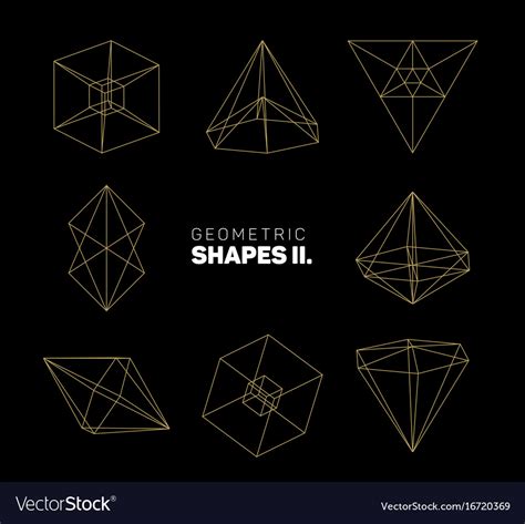 abstract regular geometric shapes royalty  vector image