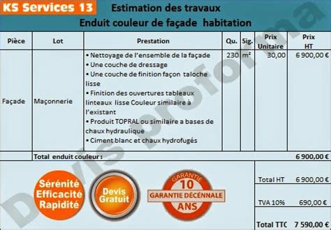 devis nettoyage facade resine de protection pour peinture