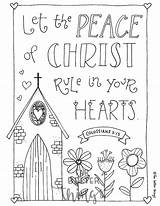 Colossians Peace Verses sketch template