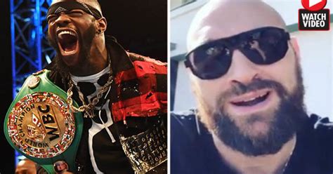 tyson fury makes massive deontay wilder claim to fans as deal nears