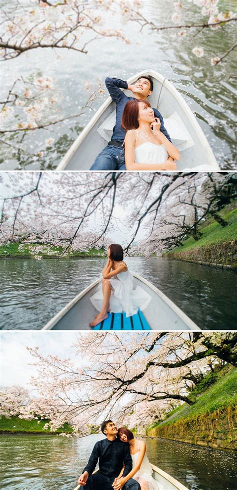 cherry blossoms at chidori ga fuchi melissa koh and james chen s couple shoot couple shoot