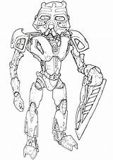 Bionicle Coloring Pages Lego sketch template