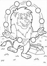Lion Circus Drawing Coloring Pages Juggling Getdrawings sketch template