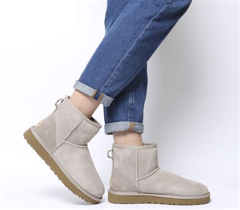 ugg classic mini ii boots oyster ankle boots