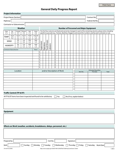 daily progress report templates  allbusinesstemplatescom