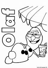 Olaf Tea sketch template