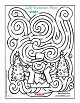 Maze Christmas Snowman Coloring Winter Jolly Pages Worksheets Hard Party Kids Activities Holiday Games Kindergarten Mazes Find Santa Snow Frosty sketch template