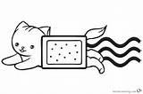 Cute Nyan Cat Coloring Pages Beautiful Printable Kids sketch template