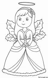 Angel Christmas Coloring Pages Printable Kids A4 Color Sheets Choose Board Print Adults sketch template