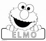 Monster Cookie Coloring Pages Elmo Color Printable Getcolorings sketch template