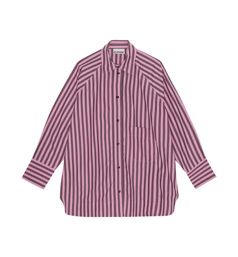 ganni stripe oversized raglan shirt clothing anna nina