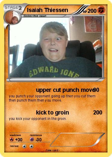 pokémon isaiah thiessen upper cut punch move my pokemon card