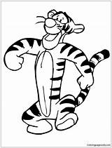 Tigger Coloring Pages Disney Color Tiger Funny Printable Print Sketch Colouring Line Drawing Book Clipart Cartoon Kids Cartoonbucket Sheets Drawings sketch template