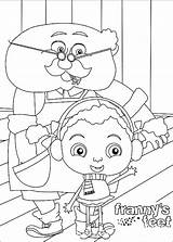 Feet Frannys Franny Coloring Pages Kids Print Handcraftguide Book Zip sketch template