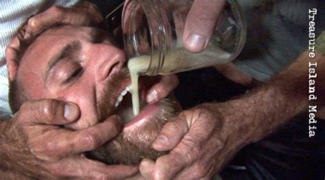 gay fetish xxx glass of cum drinking gay man