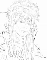 Bowie Labyrinth Jareth sketch template