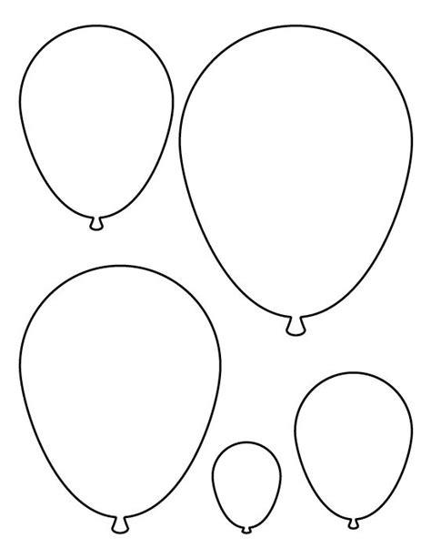 balloon outline printable  coloring pages