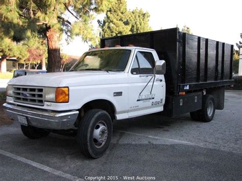 west auctions auction   maintained dump trucks  pickups
