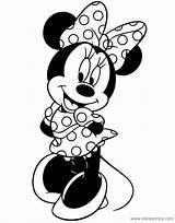 Minnie Coloring Mouse Pages Cute Disney Book Pdf sketch template