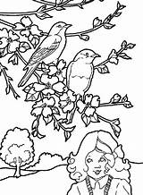 Primavara Colorat Peisaje Planse Desene Copaci Infloriti Peisaj Pasari Sfatulmamicilor Flori Fata Copii Plansa Muguri Fise Universdecopil Vara Fisa Usoare sketch template