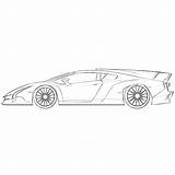 Veneno Lamborghini Coloring Pages sketch template