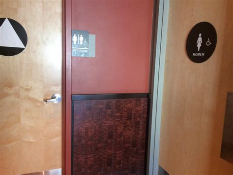 there is a women s restroom and a gender neutral at the habit but no