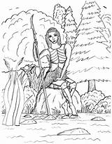 Elf Spear sketch template