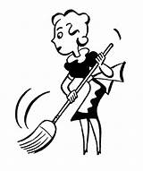 Clipart Housekeeper Housekeeping Cliparts Library Cleaning sketch template
