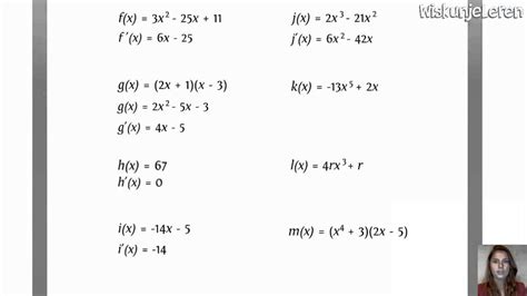 afgeleide differentieren wiskunjeleren youtube