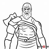 Kratos Draw Sketchok sketch template