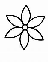 Flower Coloring Pages Flowers Kids Simple Printable Color Daisy Template Number Coloring4free Drawing Hawaiian Flores Para Flor Colorear Templates Outline sketch template