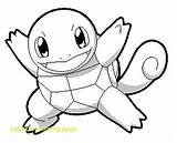 Coloring Squirtle sketch template