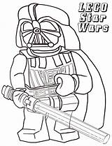 Coloring Wars Star Pages Lego Vader sketch template