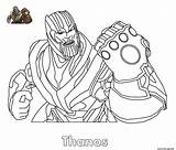 Coloriage Fortnite Thanos Dessin sketch template