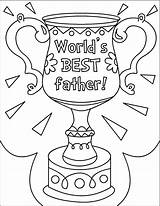 Coloring Fathers Pages Father Color Print sketch template
