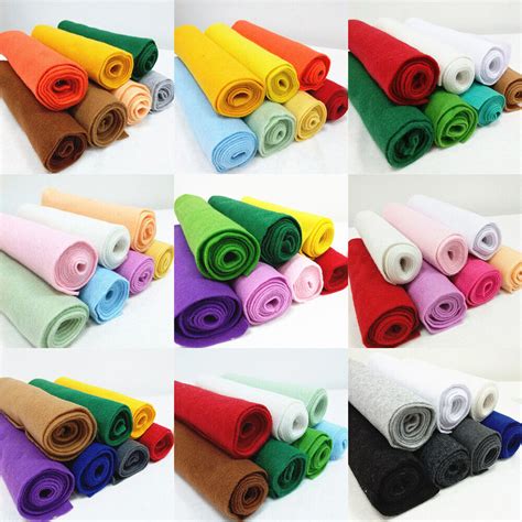 soft felt fabric metre mm thick  woven christmas diy craft material colors ebay