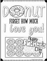 Donuts Fathers Forget sketch template