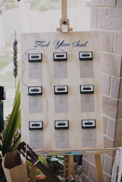 picture of unique wedding seating charts ideas