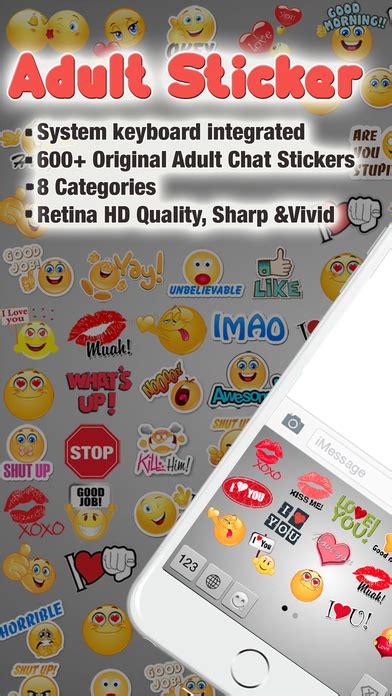 Adult Sticker Keyboard For Imessage Whatsapp Facebook