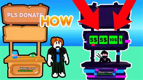 how to make gamepasses setup your stand in pls donate roblox youtube
