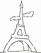 Eiffel Seurat Supercoloring Coloringme Coloringhome sketch template