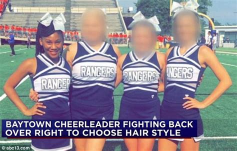 texas high school cheer squad coach bans only black member over hair