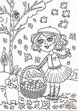 Coloring Pages Fall September Peppy Printable sketch template