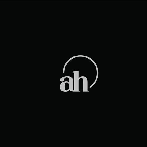 ah initials logo monogram  vector art  vecteezy